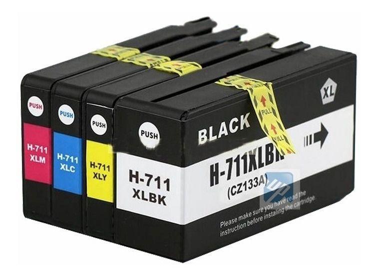 Kit 4 Cartucho 711xl Plotter T120 T520 711 Menor preço em Kit 4 Cartucho 711xl Plotter T120 T520 711