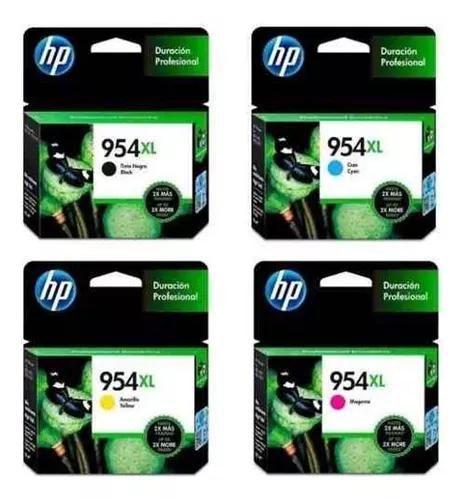 Imagem de kit 4 Cartucho HP 954xl Preto e Color 7740 8210 8710