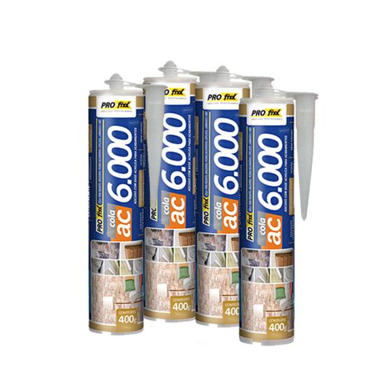 Imagem de KIT 4 Cola Tubo Extra Forte AC6000 400G