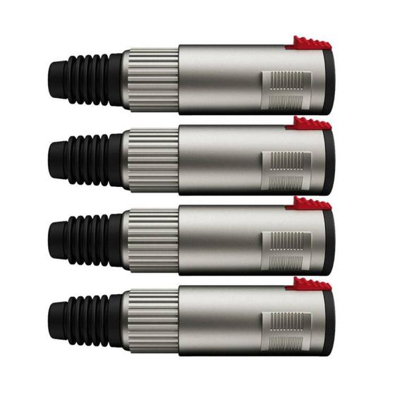 Imagem de Kit 4 Conectores Plug Wireconex P10 WC197 Fêmea C/ Trava
