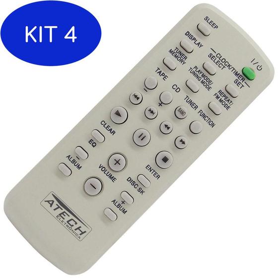 Imagem de Kit 4 Controle Remoto Aparelho De Som Sony Rm-Sc30 / Mhc-