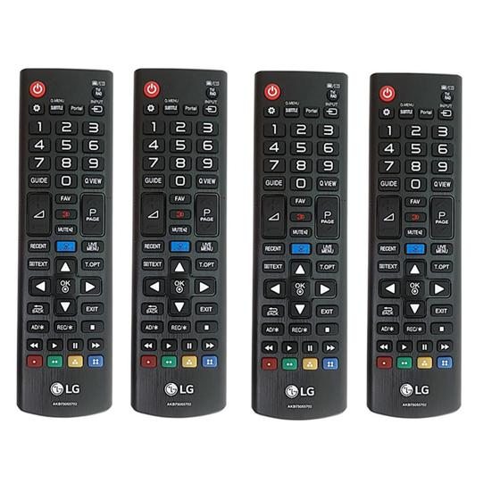 Imagem de Kit 4 Controles Remotos Tv Lg Akb75055702