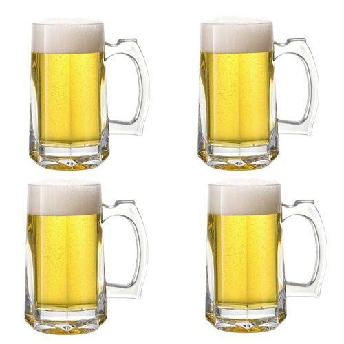 Imagem de Kit 4 Copos Chopp vidro 400ml 