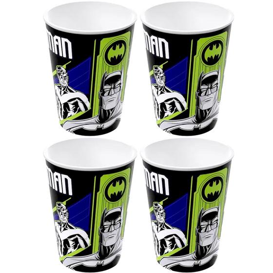 Imagem de Kit 4 Copos de Doces Lembranças de Festa Batman 320ml