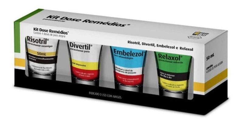 Imagem de Kit 4 Copos Dose - 60ml- Happy Hour