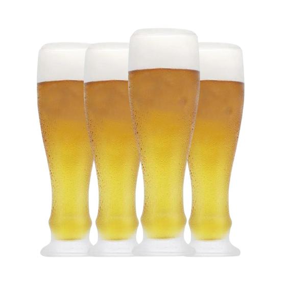 Imagem de Kit 4 copos p/ cerveja 500 ml transparente (franz)
