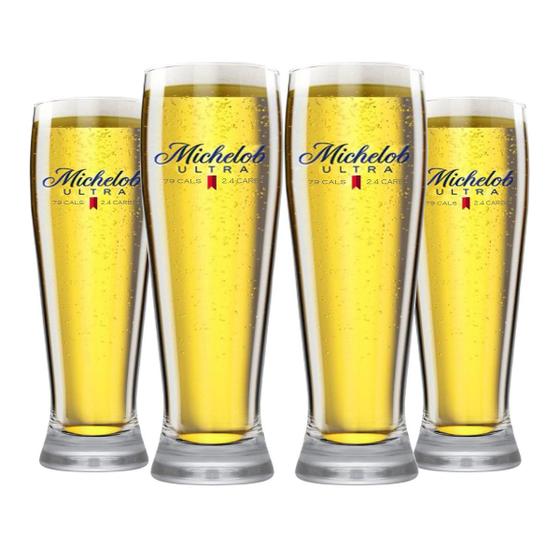 Imagem de Kit 4 Copos P Cerveja E Chopp Michelob Ultra - 450ml