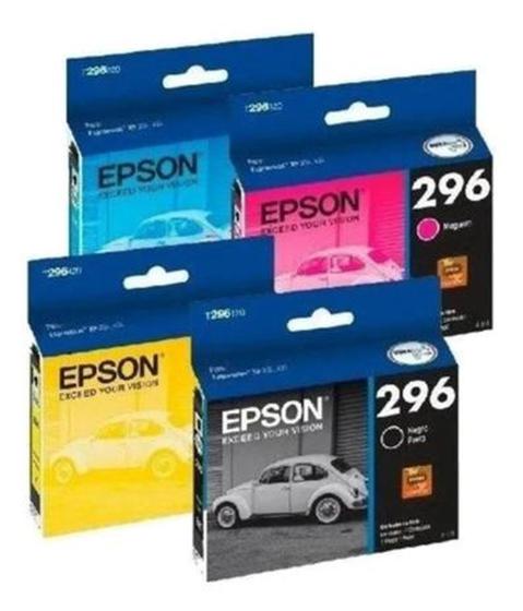 Imagem de Kit 4 cores original epson cartucho 296