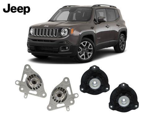 Imagem de Kit 4 Coxim Amortecedor Dianteiro Traseiro Jeep Renegade 2015 2016 2017