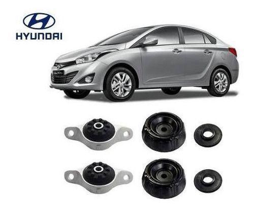 Imagem de Kit 4 Coxim Rolamento Dianteiro Traseiro Hyundai Hb20s 2015 2016 2017