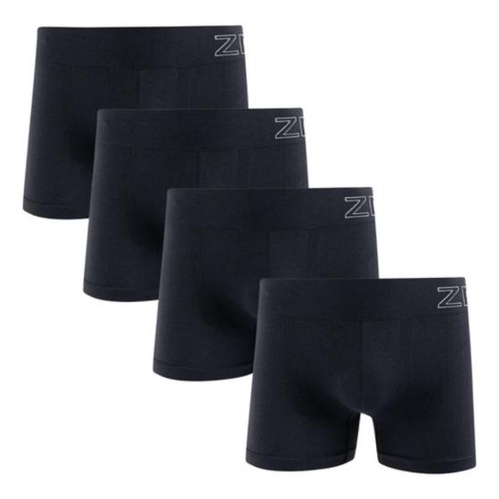 Imagem de Kit 4 Cueca Boxer Masculina Microfibra Sem Costura Zee Rucci Premium