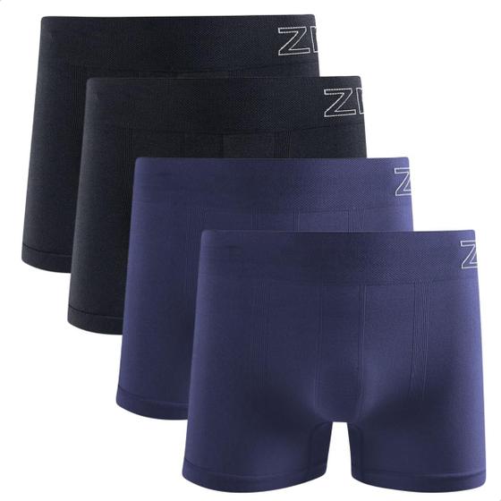 Imagem de Kit 4 Cueca Boxer Masculina Microfibra Sem Costura Zee Rucci Premium