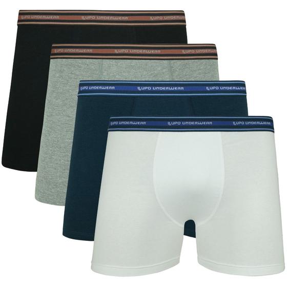 Imagem de Kit 4 Cueca Infantil Para Menino De Algodão Boxer Box Original Da Lupo Cores Variadas