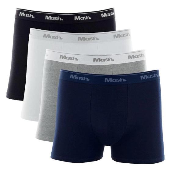 Imagem de Kit 4 Cuecas Boxer Mash Adulto de Cotton