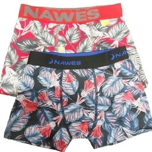 Imagem de Kit 4 Cuecas Boxer Nawes Estampadas Microfibra Conforto N23