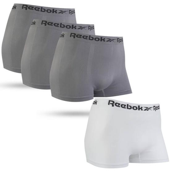 Imagem de Kit 4 Cuecas Boxer Sem Costura Confortável Reebok