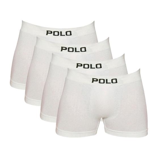 Imagem de Kit 4 Cuecas Polo 781 Algodão Boxer Sem Costura - Sortido