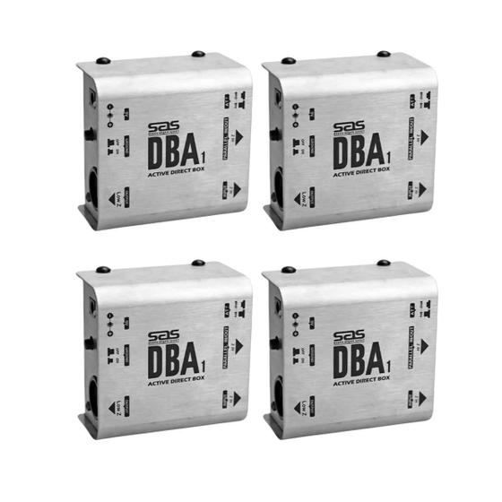 Imagem de Kit 4 Direct Box Ativo Dba1 Atenuador E Ground Santo Angelo