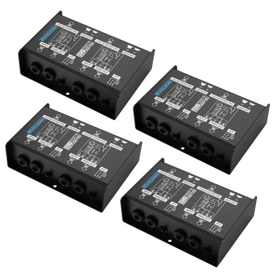 Imagem de Kit 4 Direct Box Profissional Wireconex WDI 500.2 Duplo