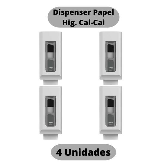 Imagem de Kit 4 Dispenser p/ Papel Higiênico Cai-Cai BR Street Nobre