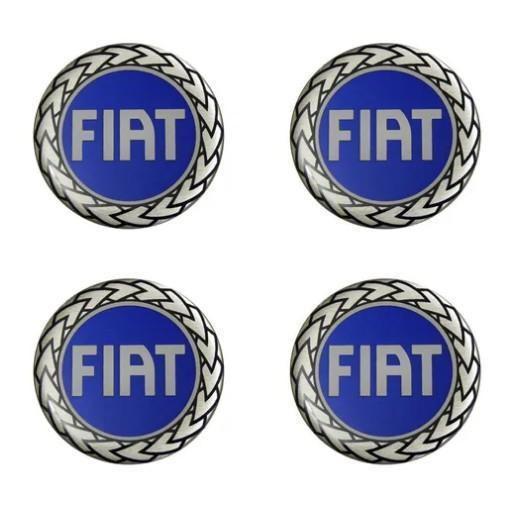 Imagem de Kit 4 Emblema Resinado Fiat ul 48Mm