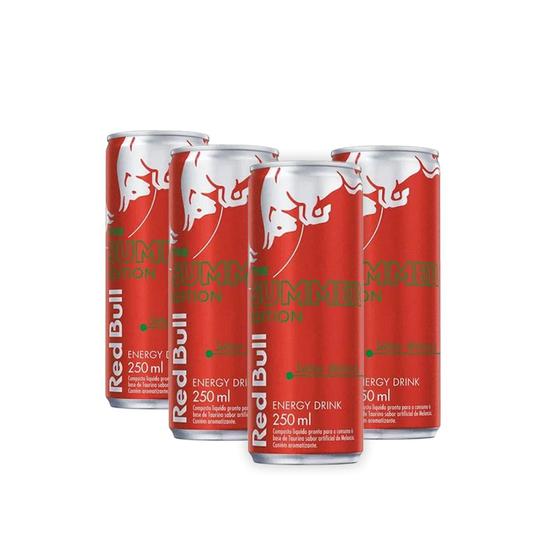 Imagem de Kit 4 Energético Red Bull Summer Melância 250ml cada