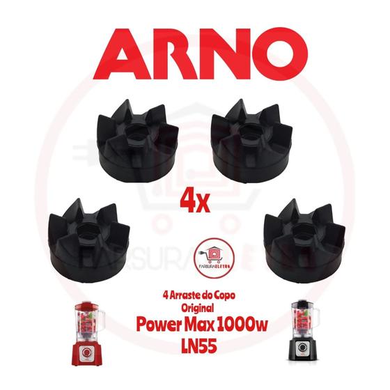 Imagem de Kit 4 Engate do Copo Liquidificador Arno Power Mix 1000w LN55
