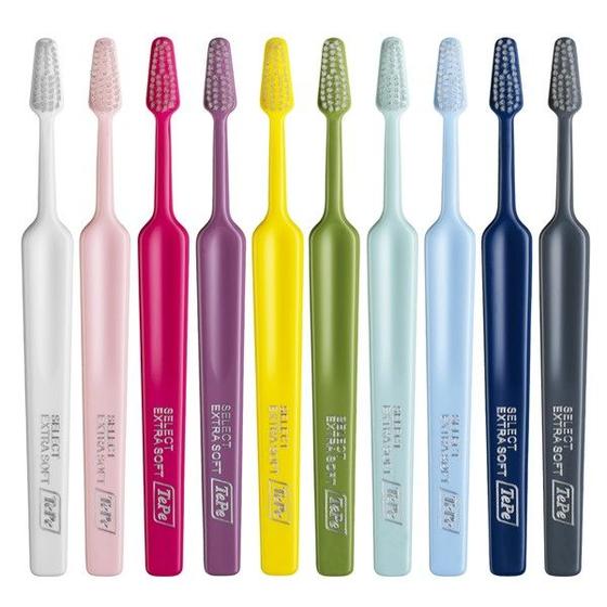 Imagem de Kit 4 Escova Dental Tepe Select Extra Soft Cores Sortidas