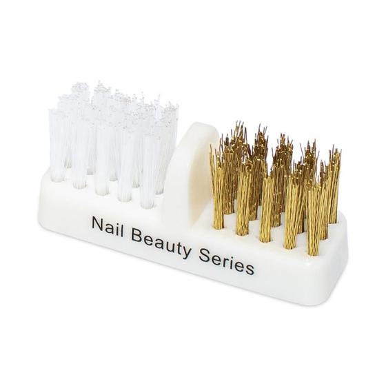 Imagem de Kit 4 Escovinhas Aço Limpeza Brocas Pincéis Unhas Manicure