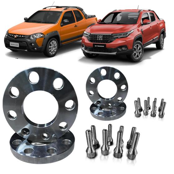 Imagem de Kit 4 Espaçador de rodas 32mm Todos os Modelos Fiat Strada