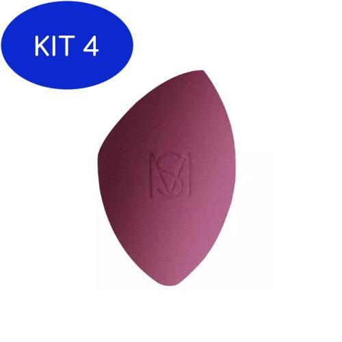 Imagem de Kit 4 Esponja para Maquiagem Flat Blend Mari Saad By Océane