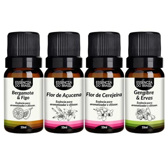 Imagem de Kit 4 Essências Premium 10ml - Pomar Encantado