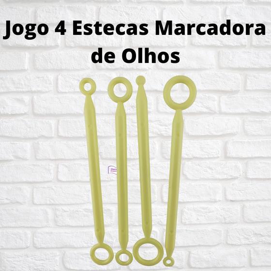 Imagem de Kit 4 Estecas Marcadora Olhos Biscuit Confeitaria Artesanato