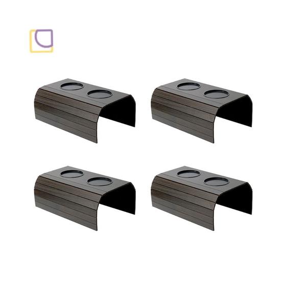 Kit 4 Esteiras Madeira Para Braço De Sofa Com Porta Copo Menor preço em Kit 4 Esteiras Madeira Para Braço De Sofa Com Porta Copo