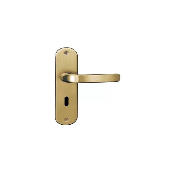 Imagem de Kit 4 Fechadura Interna e 2 Banheiro WC  Stilo Bronze - MGM