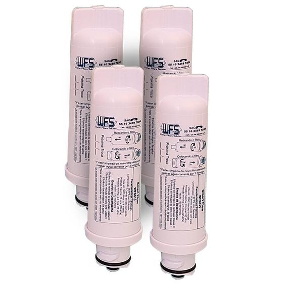 Kit 4 Filtro Refil Para Purificador de Água Electrolux PA10N, PA20G, PA25G, PA30G e PA40G Menor preço em Kit 4 Filtro Refil Para Purificador de Água Electrolux PA10N, PA20G, PA25G, PA30G e PA40G