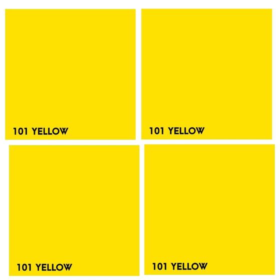 Imagem de Kit 4 folhas de Gelatina 50x60 Yellow 101