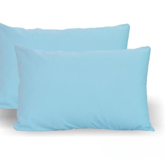 Imagem de Kit 4 Fronhas Avulsas Para Travesseiro 70x50cm Malha Lisa 100 Algodão Com Zíper Toque Macio, Hotel, Pousada