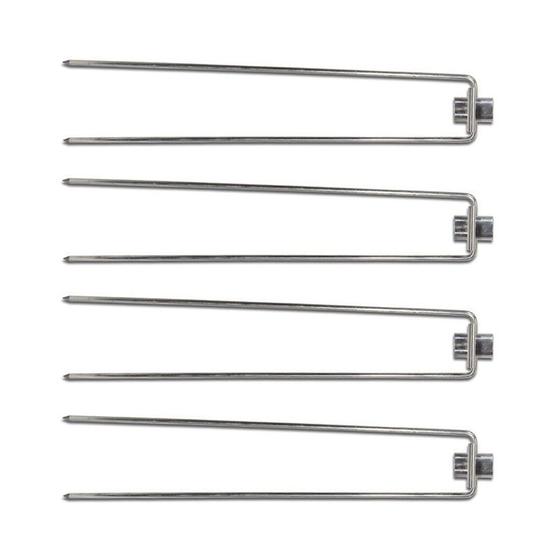 Imagem de Kit 4 Garfos Duplo com Trava Inox para Espeto Simples 4,5mm