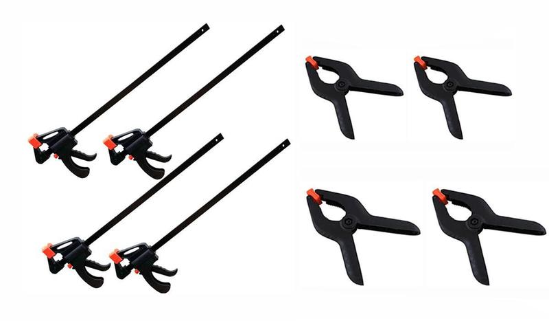 Imagem de Kit 4 Grampos De Aperto Rápido 18 + 4 Grampos Reforçados
