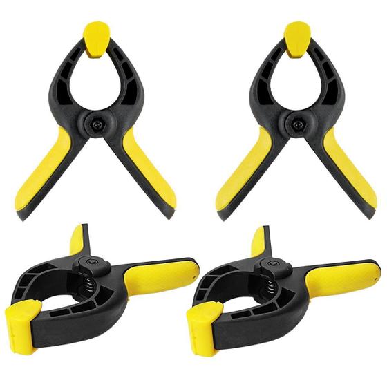 Imagem de Kit 4 Grampos Sargento 75mm Eda Profissional