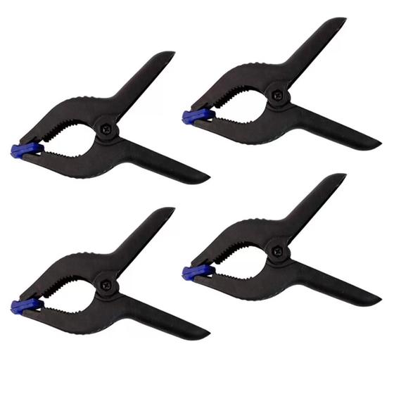 Imagem de Kit 4 Grampos Sargento para Madeira Marceneiro Aperto Rápido 3 Pol Reforçado Rayco