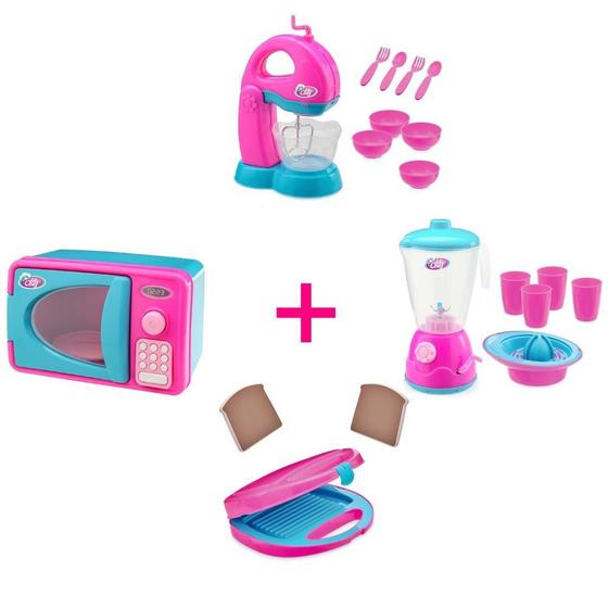Kit 4 Itens Cozinha Infantil Le Chef - Usual Brinquedos Menor preço em Kit 4 Itens Cozinha Infantil Le Chef - Usual Brinquedos