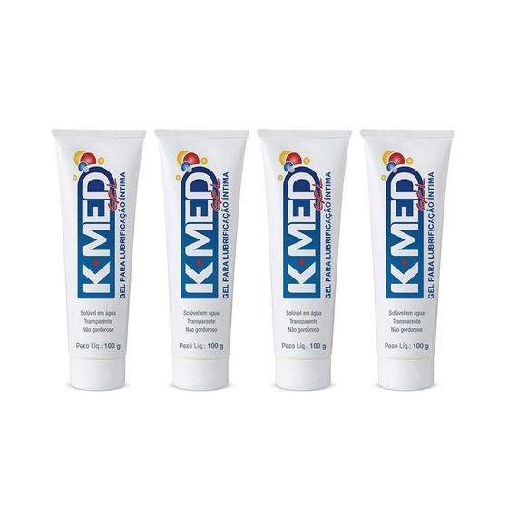 Imagem de Kit 4 K-Med Gel Lubrificante Íntimo 100G Original