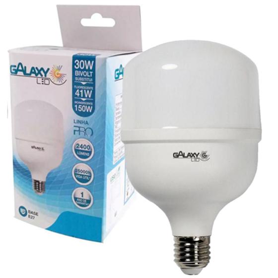 Imagem de Kit 4 Lampada Led Bulbo 30W Branco Neutro 4000K Alta Potencia