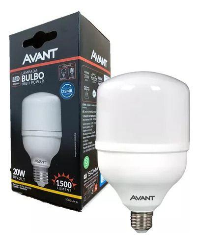 Imagem de Kit 4 Lampadas Bulbo 20w Branco Quente 3000k Alta Potencia A