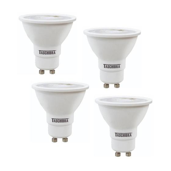 Imagem de Kit 4 Lâmpadas LED Taschibra Dicroica TDL 50 MR16 7W GU10
