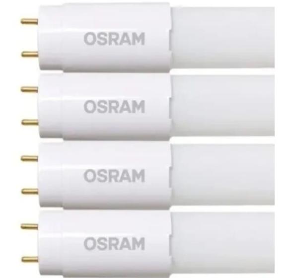 Imagem de Kit 4 Lâmpadas Led Tubo T8 Osram 9w 900l 4000k 60cm Luz Neutra