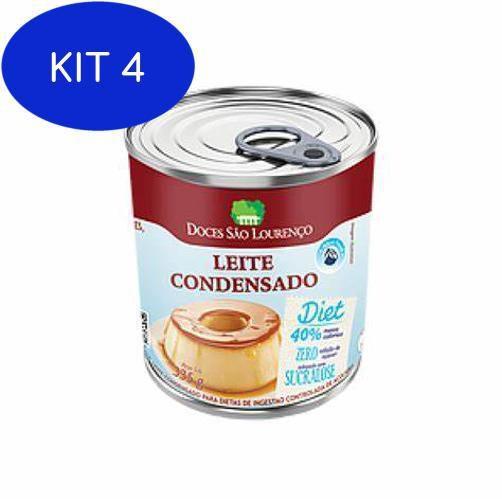 Imagem de Kit 4 Leite Condensado Diet Sao Lourenco 335G