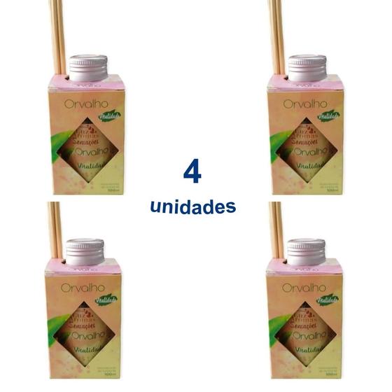Imagem de Kit 4 Lembrancinha Casamento Lembrança Festa Enfeite Mesa Difusor Vareta Ambiente 100ml - Envio Já